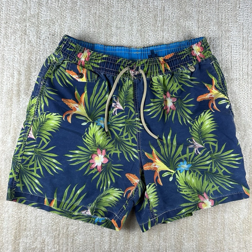 Polo Ralph Lauren Swim Shorts Mens Large Floral Hawaiian Tropical Beach Trunks